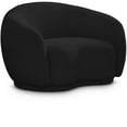 thumbnail image 1 of Meridian Furniture Hyde Black Boucle Fabric Chair, 1 of 13