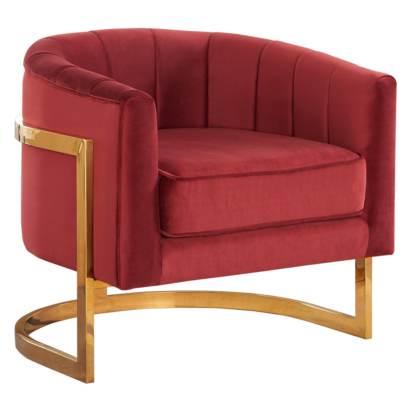 Carter velvet sale accent chair