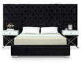 thumbnail image 1 of Meridian Furniture Inc Grande Tufted Low Profile Bed, 1 of 3