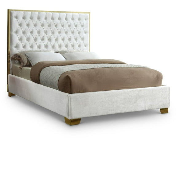 Meridian Furniture Inc Lana Tufted Low Profile Bed