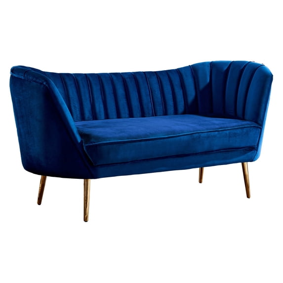 Meridian Furniture Inc Margo Velvet Loveseat