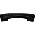 thumbnail image 1 of Meridian Furniture Infinity Black Velvet 9pc. Modular Sectional, 1 of 4
