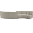 thumbnail image 1 of Meridian Furniture Infinity Brown Boucle Fabric 4pc. Modular Sectional, 1 of 14