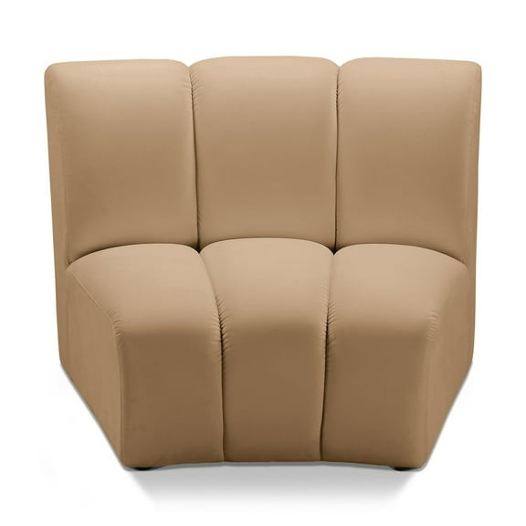 Meridian Furniture Infinity Camel Velvet Modular Chair