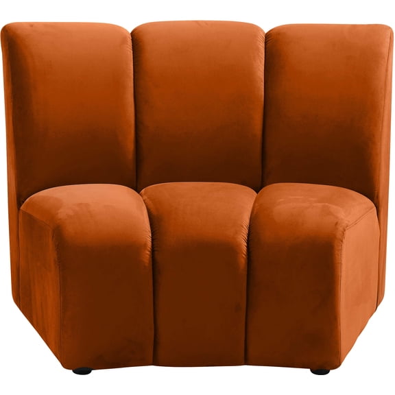 Meridian Furniture Infinity Cognac Velvet Modular Chair