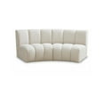 thumbnail image 1 of Meridian Furniture Infinity Cream Boucle Fabric 2pc. Modular Sectional, 1 of 11