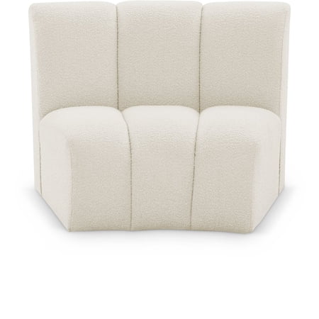 Meridian Furniture Infinity Cream Boucle Fabric Modular Chair