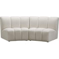 thumbnail image 1 of Meridian Furniture Infinity Cream Velvet 2pc. Modular Sectional, 1 of 9