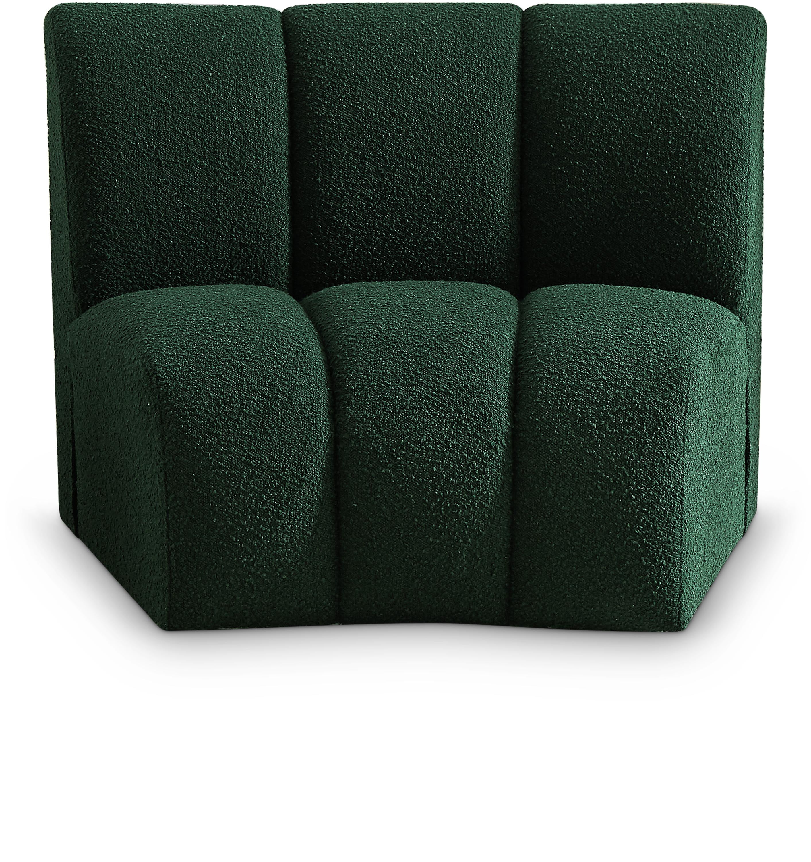 Infinity 43" Green Boucle Fabric Modular Chair