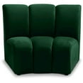 thumbnail image 1 of Meridian Furniture Infinity Green Velvet Modular Chair, 1 of 7