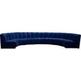 thumbnail image 1 of Meridian Furniture Infinity Navy Velvet 7pc. Modular Sectional, 1 of 4