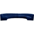 thumbnail image 1 of Meridian Furniture Infinity Navy Velvet 8pc. Modular Sectional, 1 of 4