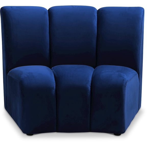 Meridian Furniture Infinity Navy Velvet Modular Chair