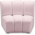 thumbnail image 1 of Meridian Furniture Infinity Pink Velvet Modular Chair, 1 of 7