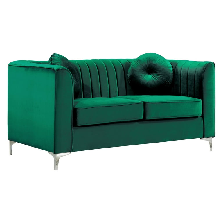 Meridian Furniture Isabelle Velvet Loveseat Meridian Furniture Isabelle Velvet Loveseat