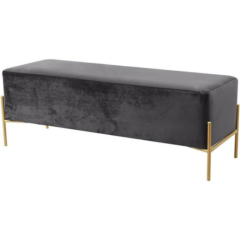Meridian Furniture Isla Velvet Bench Meridian Furniture Isla Velvet Bench