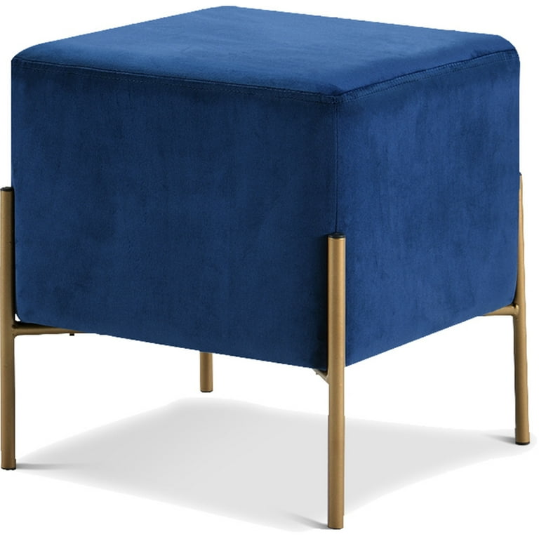 Meridian Furniture Isla Velvet Ottoman | Stool Meridian Furniture Isla Velvet Ottoman | Stool