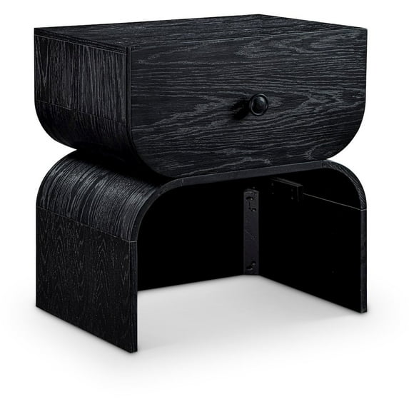 Meridian Furniture Jace Black Oak Veneer Night Stand