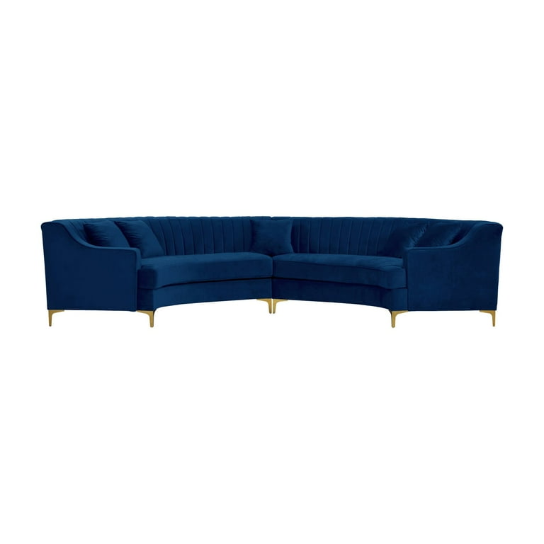 Meridian Furniture Jackson Velvet 2pc. Sectional Meridian Furniture Jackson Velvet 2pc. Sectional