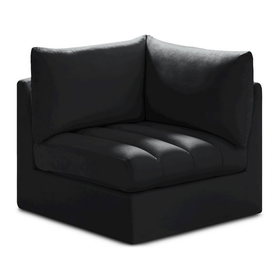 Meridian Furniture Jacob Black Velvet Corner
