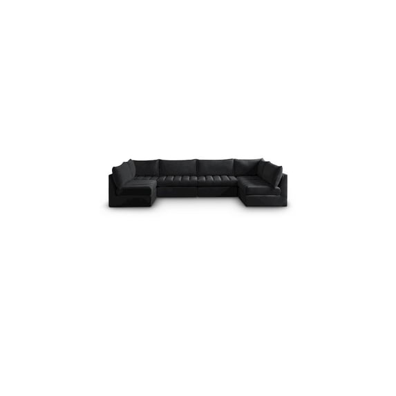 Meridian Furniture Jacob Black Velvet Modular Sectional