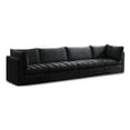 thumbnail image 1 of Meridian Furniture Jacob Black Velvet Modular Sofa, 1 of 10