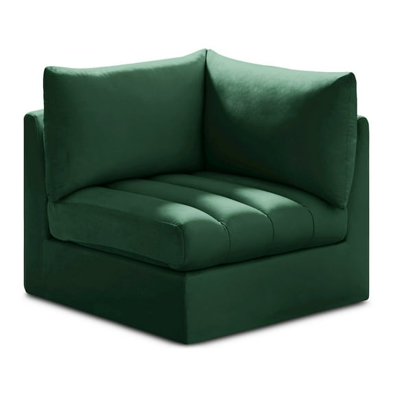 Meridian Furniture Jacob Green Velvet Corner