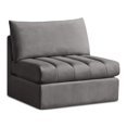 thumbnail image 1 of Meridian Furniture Jacob Grey Velvet Armless, 1 of 7