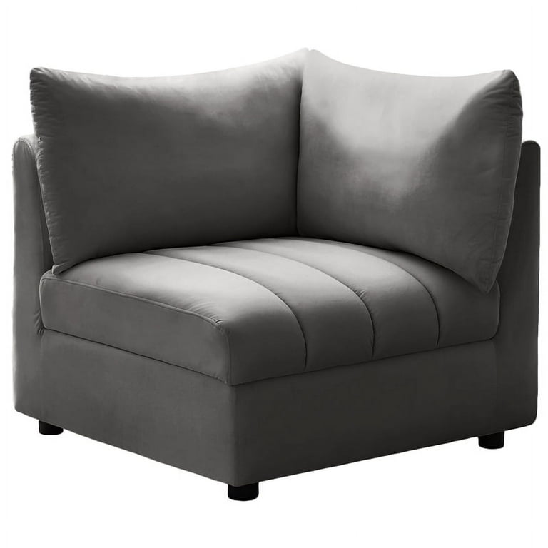 Meridian Furniture Jacob Velvet Modular Corner Chair Meridian Furniture Jacob Velvet Modular Corner Chair