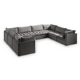 thumbnail image 1 of Meridian Furniture Jacob Grey Velvet Modular Sectional, 1 of 12