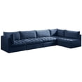 thumbnail image 1 of Meridian Furniture Jacob Navy Velvet Modular Sectional, 1 of 13