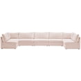 thumbnail image 1 of Meridian Furniture Jacob Pink Velvet Modular Sectional, 1 of 4