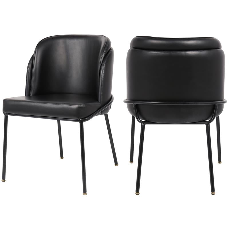 Meridian Furniture Jagger Black Vegan Leather Dining Chair