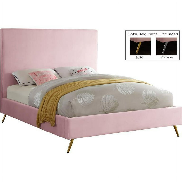 Meridian Furniture Jasmine Velvet Queen Bed Meridian Furniture Jasmine Velvet Queen Bed