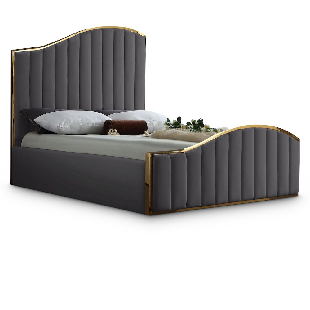 Meridian Furniture Jolie Velvet Queen Bed Meridian Furniture Jolie Velvet Queen Bed