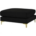 thumbnail image 1 of Meridian Furniture Julia Black Velvet Modular Ottoman, 1 of 5
