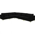 thumbnail image 1 of Meridian Furniture Julia Black Velvet Modular Sectional, 1 of 6