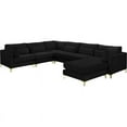thumbnail image 1 of Meridian Furniture Julia Black Velvet Modular Sectional, 1 of 7