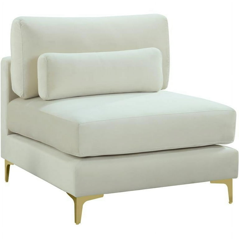 Meridian Furniture Relax Velvet Modular Armless Chair Meridian Furniture Relax Velvet Modular Armless Chair
