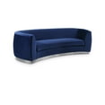 thumbnail image 1 of Meridian Furniture Julian Navy Velvet Sofa, 1 of 7
