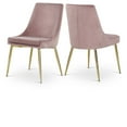 thumbnail image 1 of Meridian Furniture Karina Pink Velvet Dining Chair (Set of 2), 1 of 5
