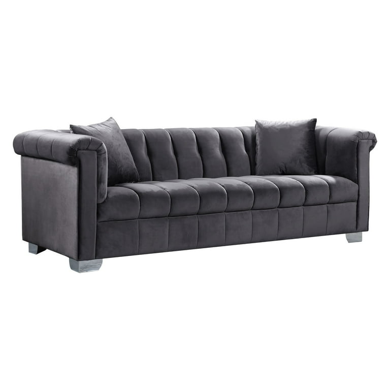 Meridian Furniture Kayla Velvet Loveseat Meridian Furniture Kayla Velvet Loveseat