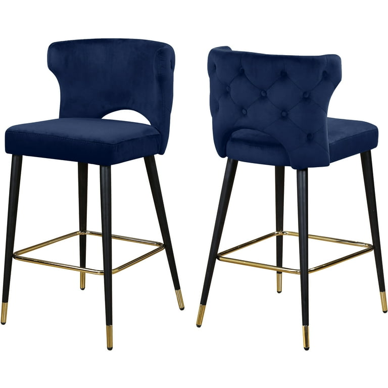 Meridian Furniture Kelly Velvet Counter Stool Meridian Furniture Kelly Velvet Counter Stool