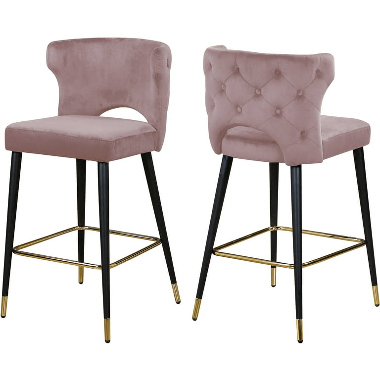 Meridian Furniture Kelly Velvet Counter Stool Meridian Furniture Kelly Velvet Counter Stool