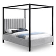 thumbnail image 1 of Meridian Furniture Kelly Grey Boucle Fabric Full Bed, 1 of 8