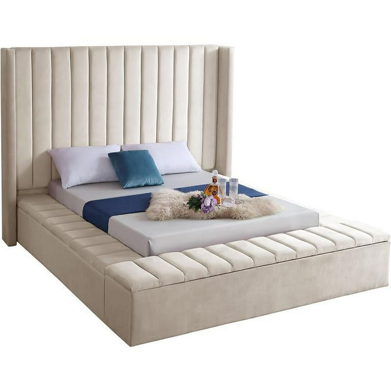 Meridian Furniture Kiki Velvet Full Bed Meridian Furniture Kiki Velvet Full Bed