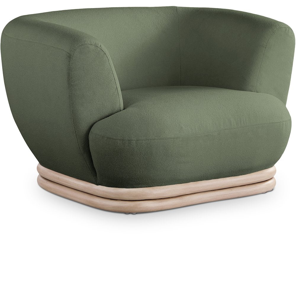 Meridian Furniture Kipton Green Fabric Chair - Walmart.com