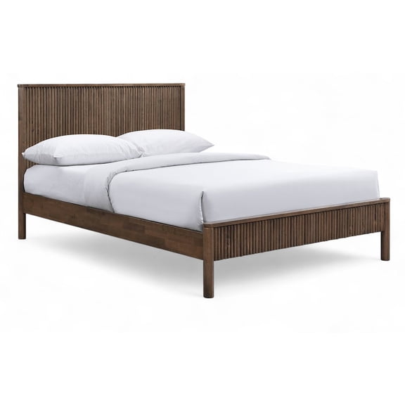 Meridian Furniture Kivo Walnut Solid Wood Full Bed