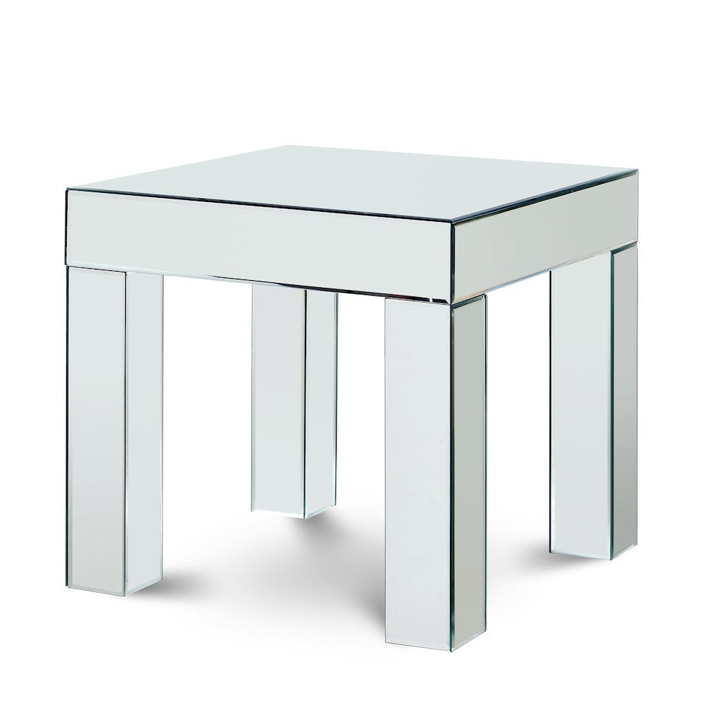 Lainy Mirrored Glass Rectangular End Table