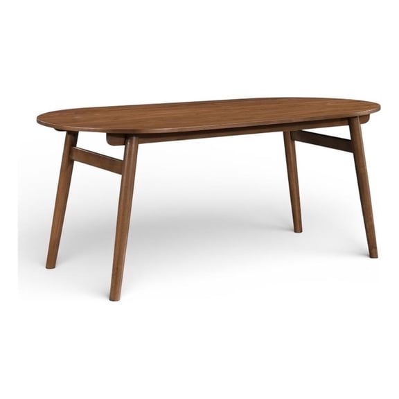 Meridian Furniture Leesa 71" Brown Solid Wood And Veneer Dining Table